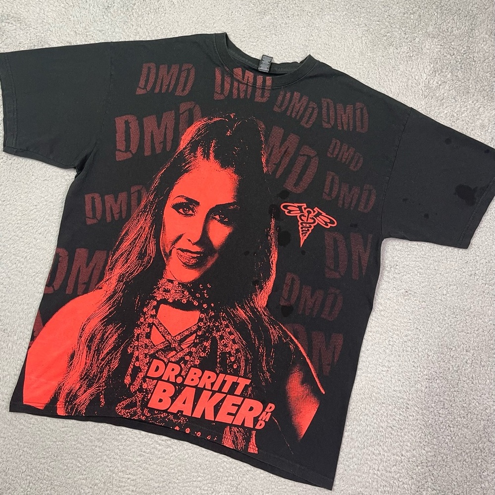 Dr Britt Baker DMD Pro Wrestling AOP T-Shirt